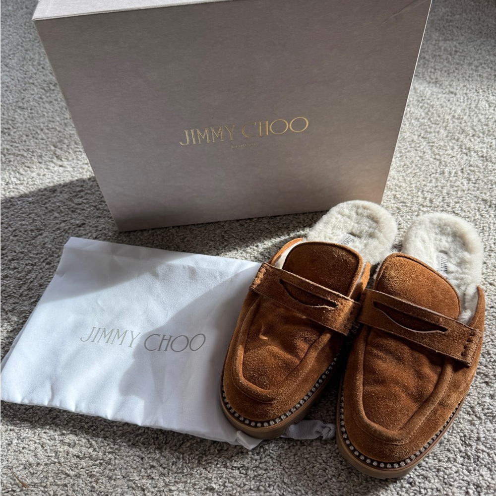 Jimmy Choo Tan Suede Men's Loafers